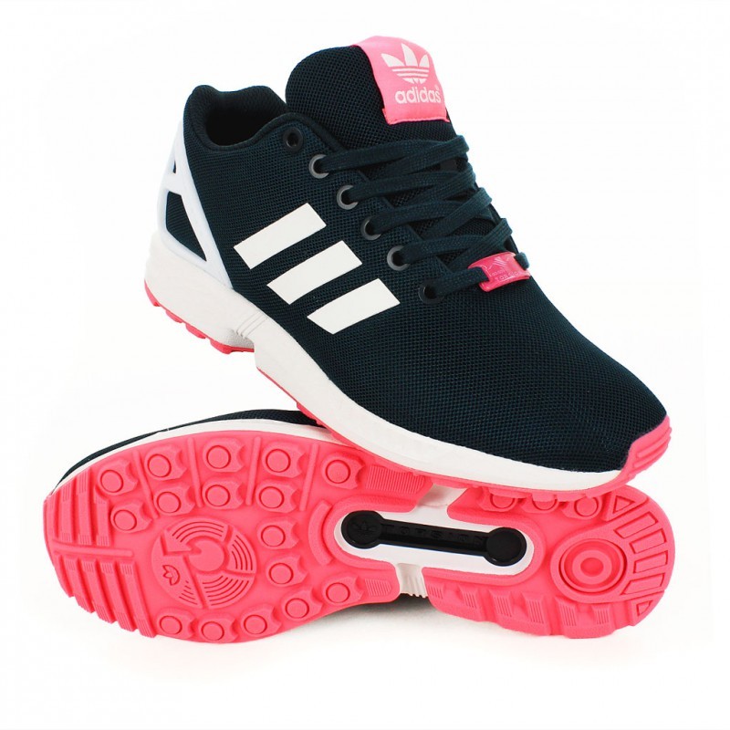 adidas zx flux femmes noir et rose