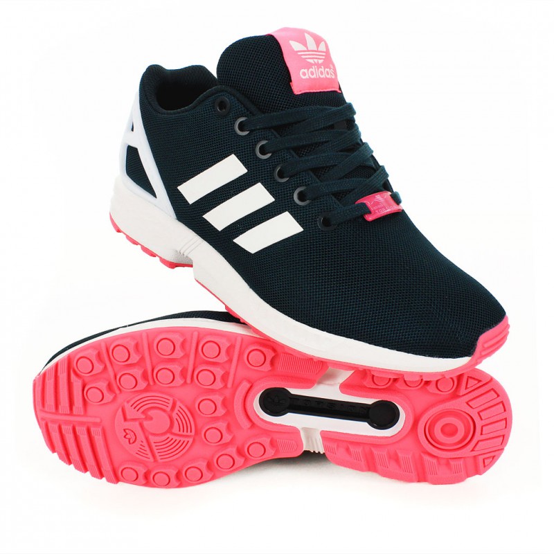 zx flux noir et rose pas cher